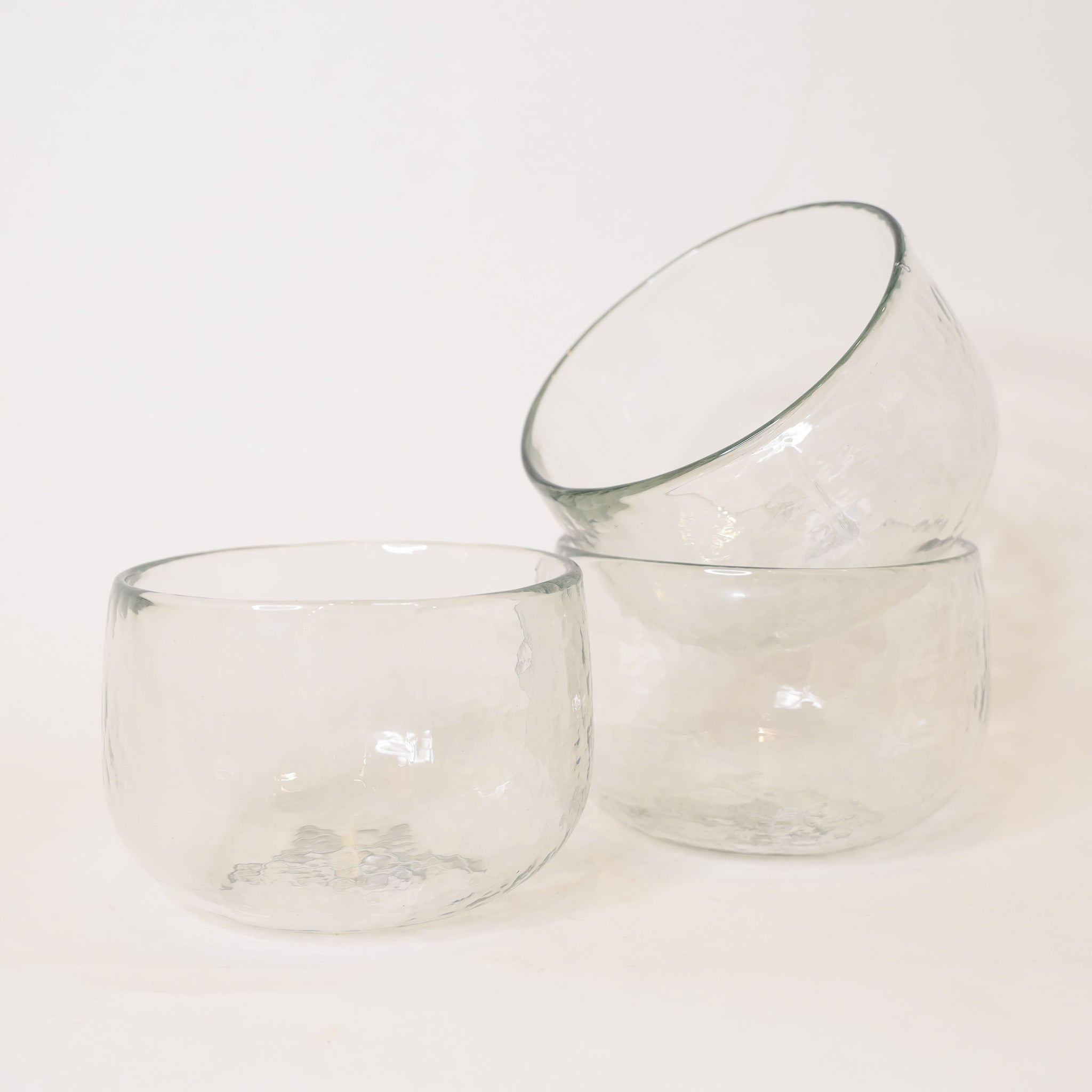Pebbled Glass Bowl