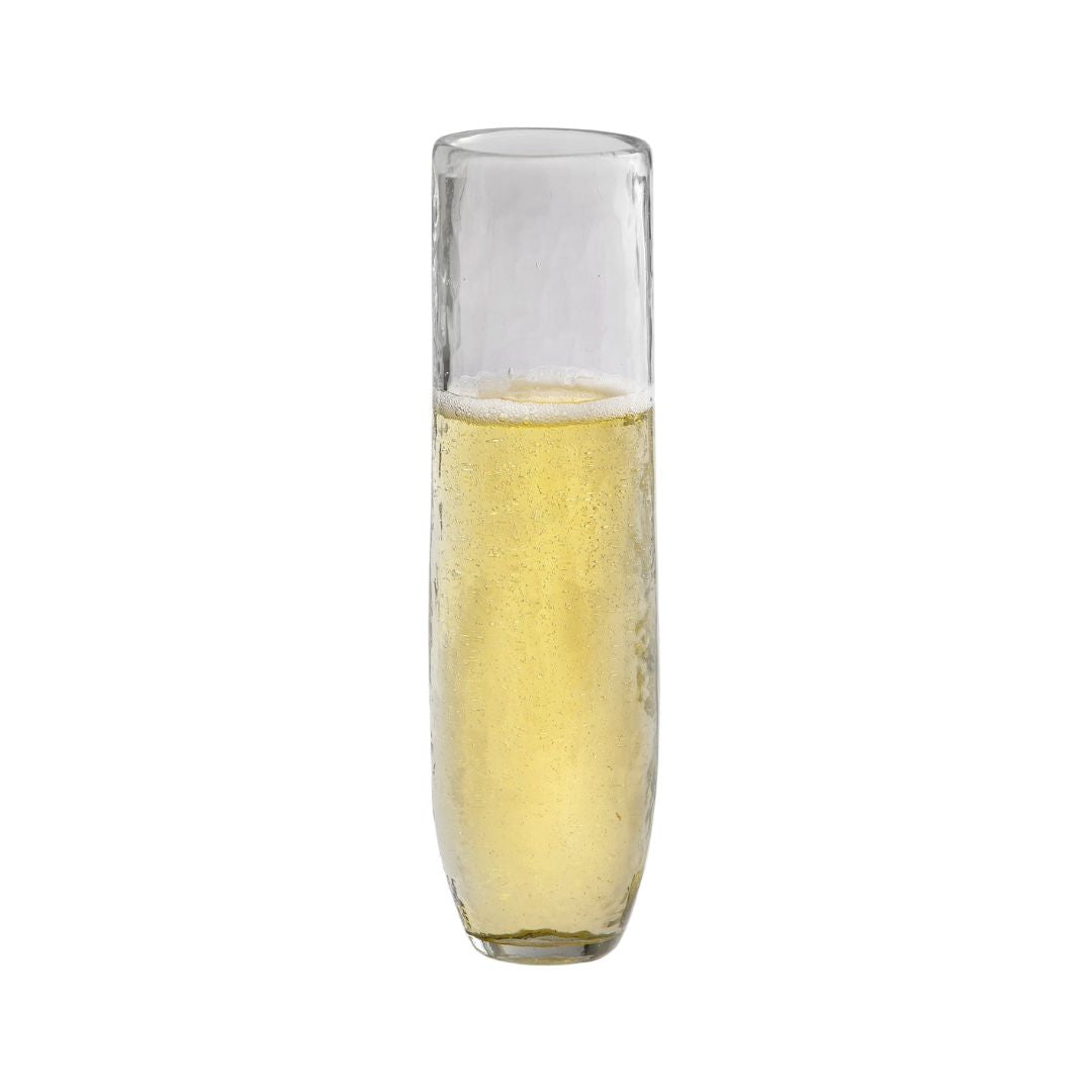 Pebbled Stemless Flutes