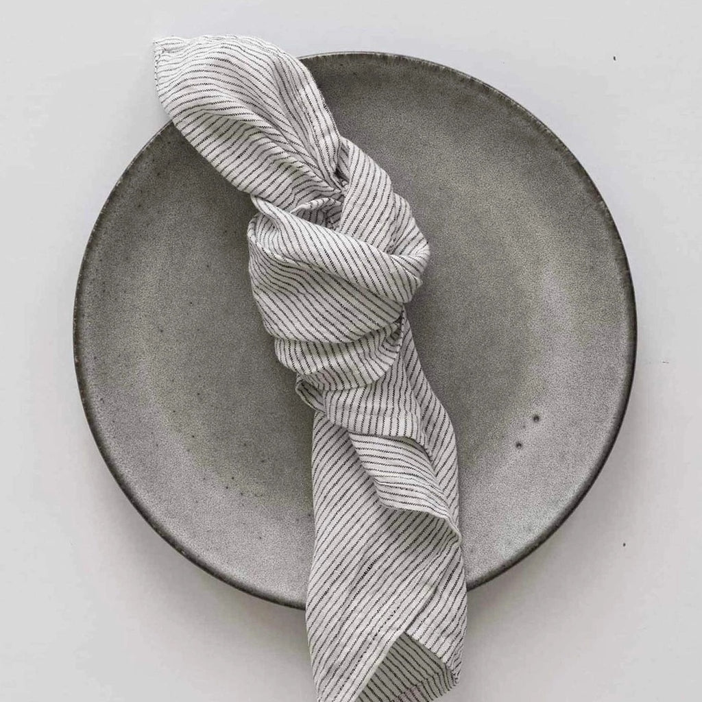 Pinstripe Linen Napkin | Set of 2