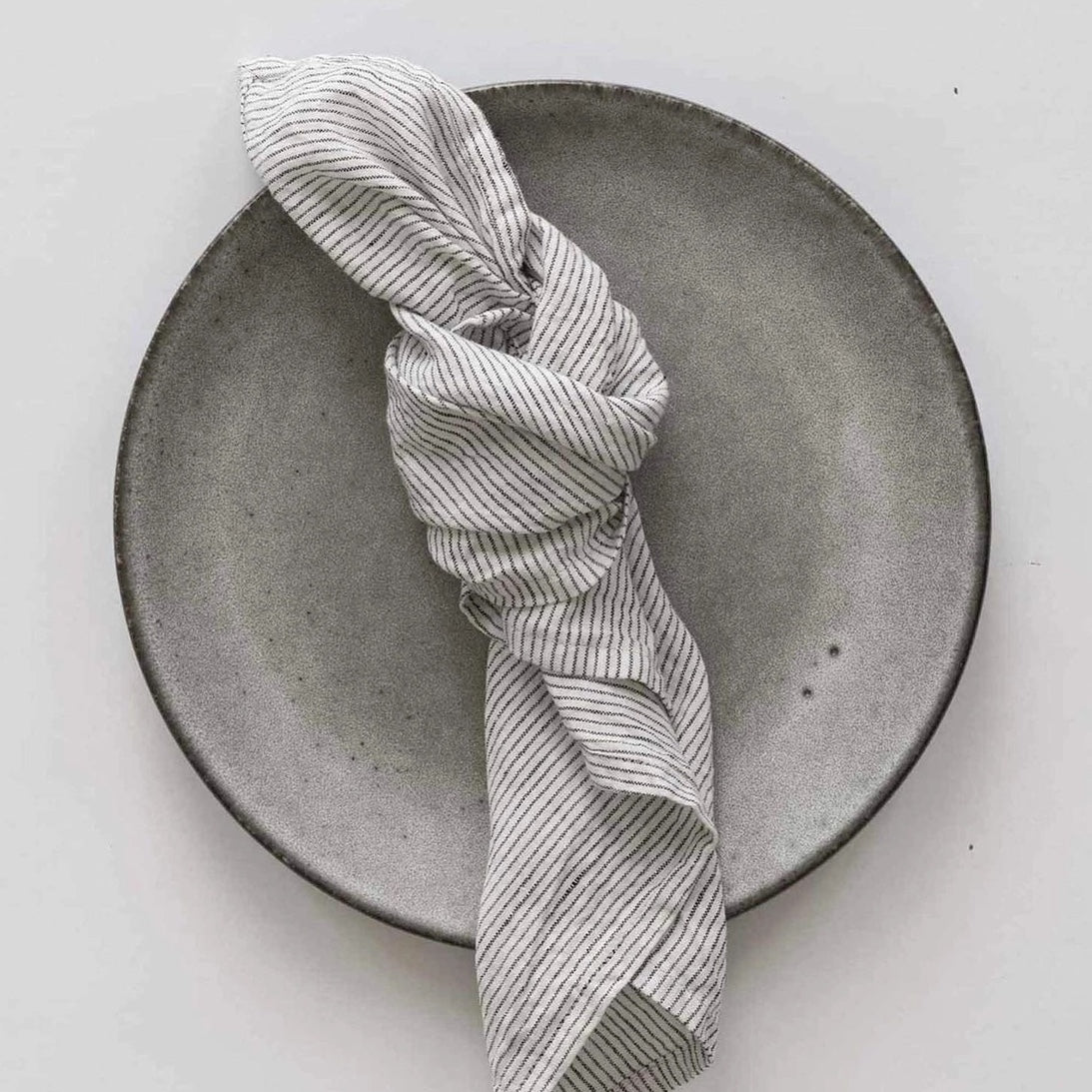 Pinstripe Linen Napkin | Set of 2