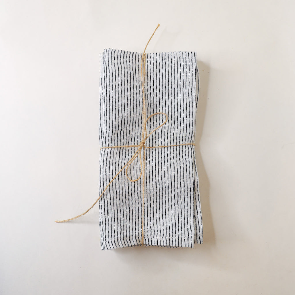 Pinstripe Linen Napkin | Set of 2
