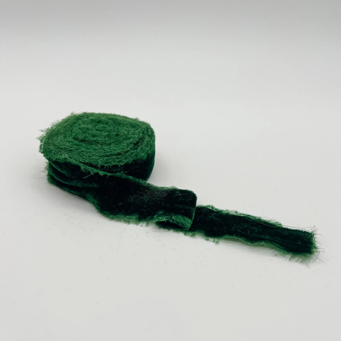Raw Edge Velvet Ribbon
