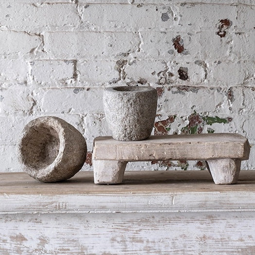 Vintage Carved Stone Bowl