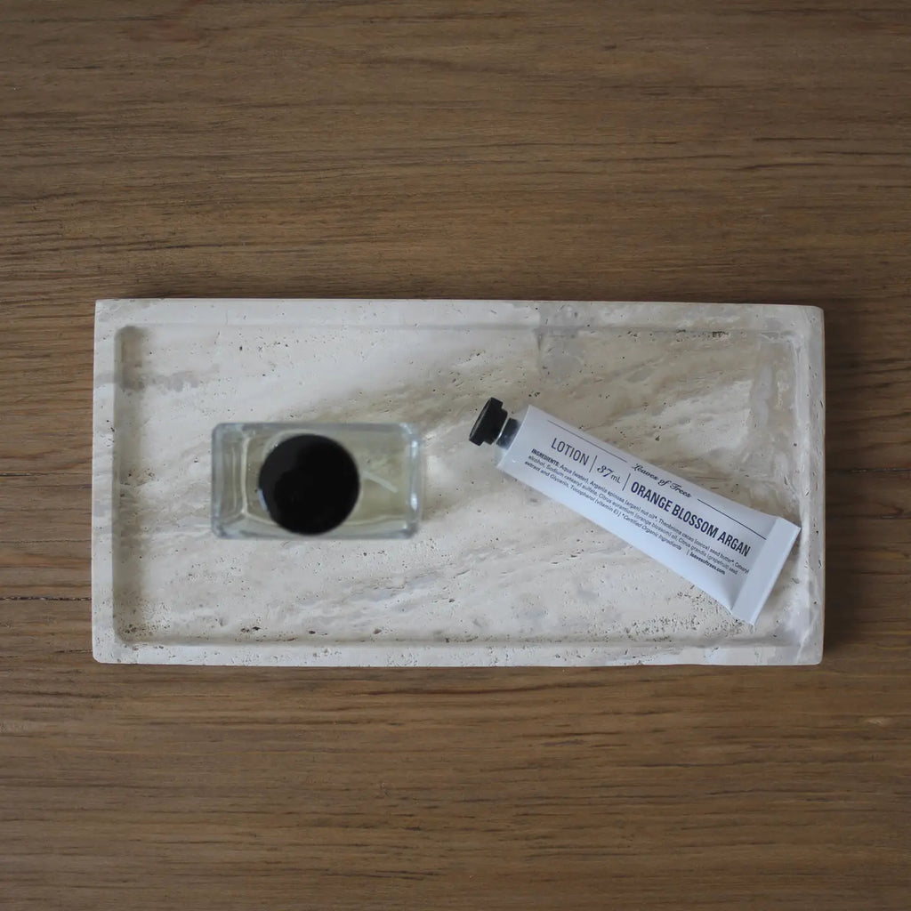 Rectangle Travertine Tray