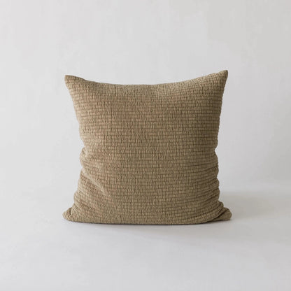 RIBBED COTTON THROW PILLOW | HARVEST