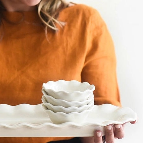 RUFFLE DIPPING BOWL