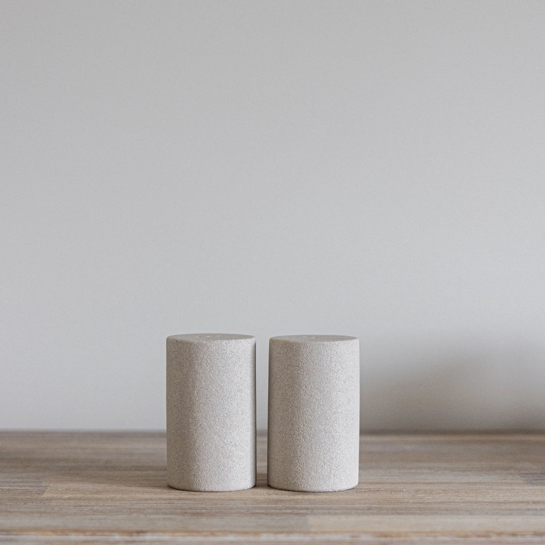 Sandstone Salt & Pepper Shakers