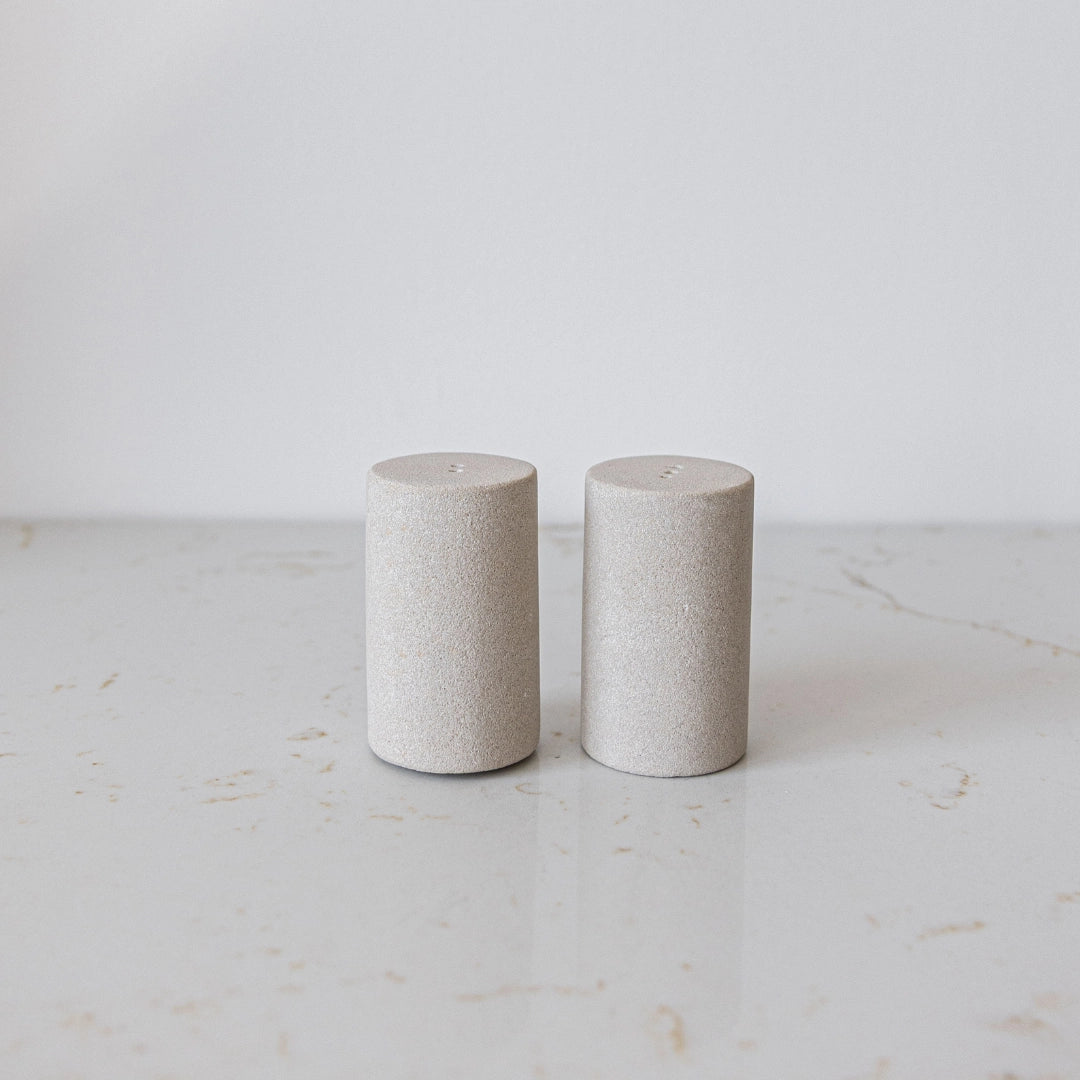 Sandstone Salt & Pepper Shakers