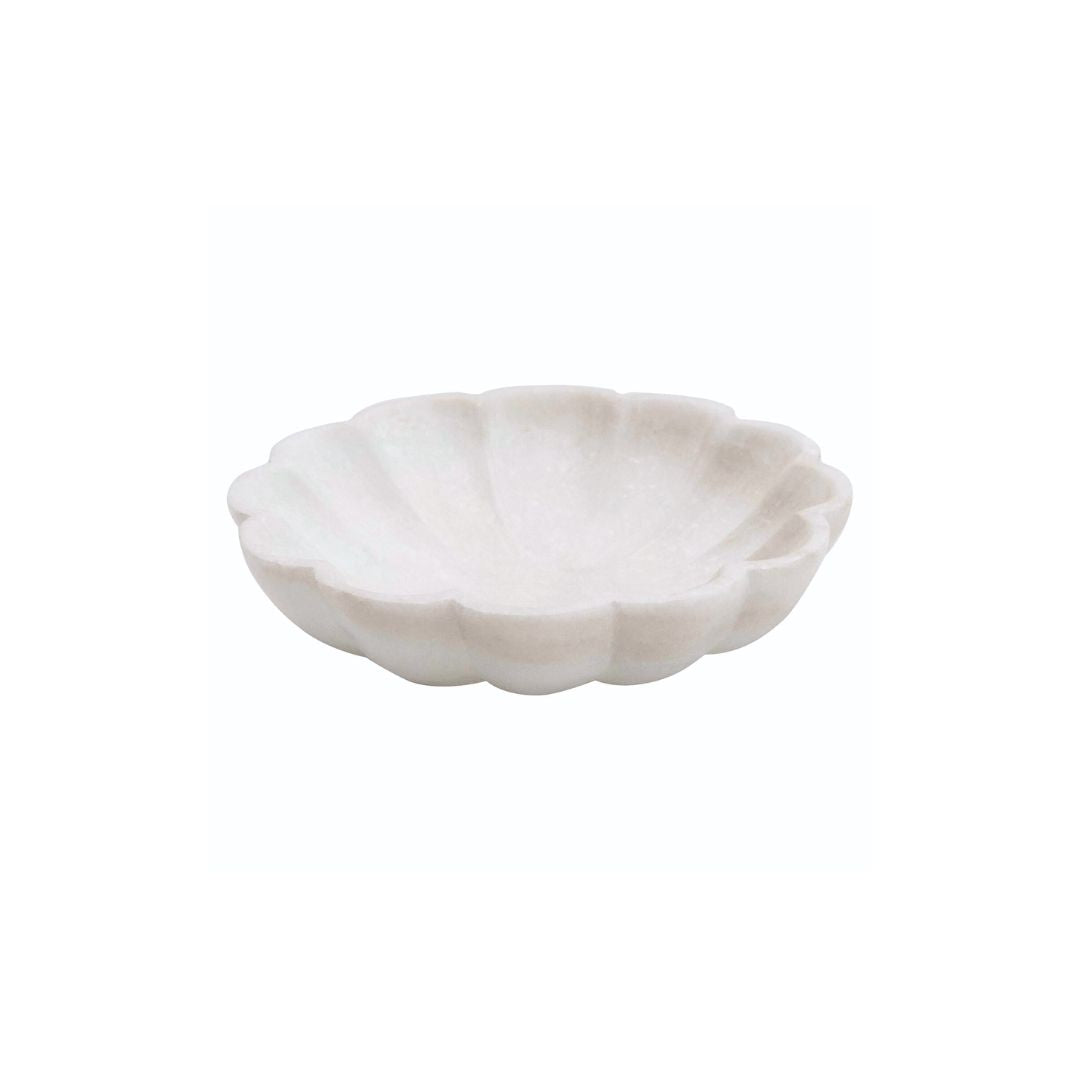 SCALLOPED MARBLE DISH