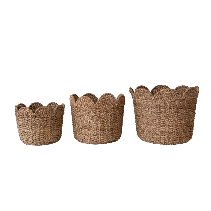 Scalloped Storage Baskets