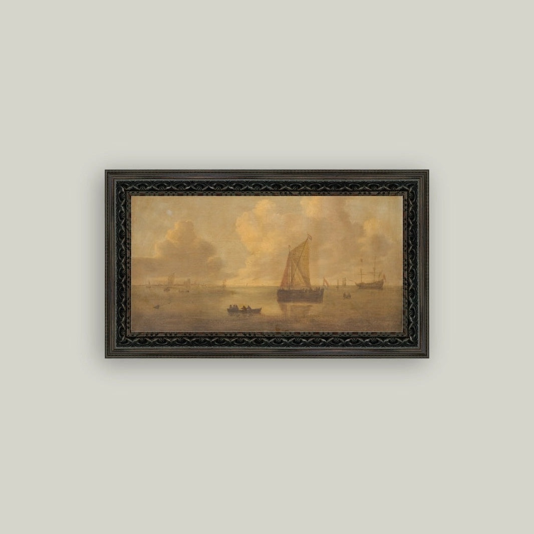 Seascape Town Framed Artwork