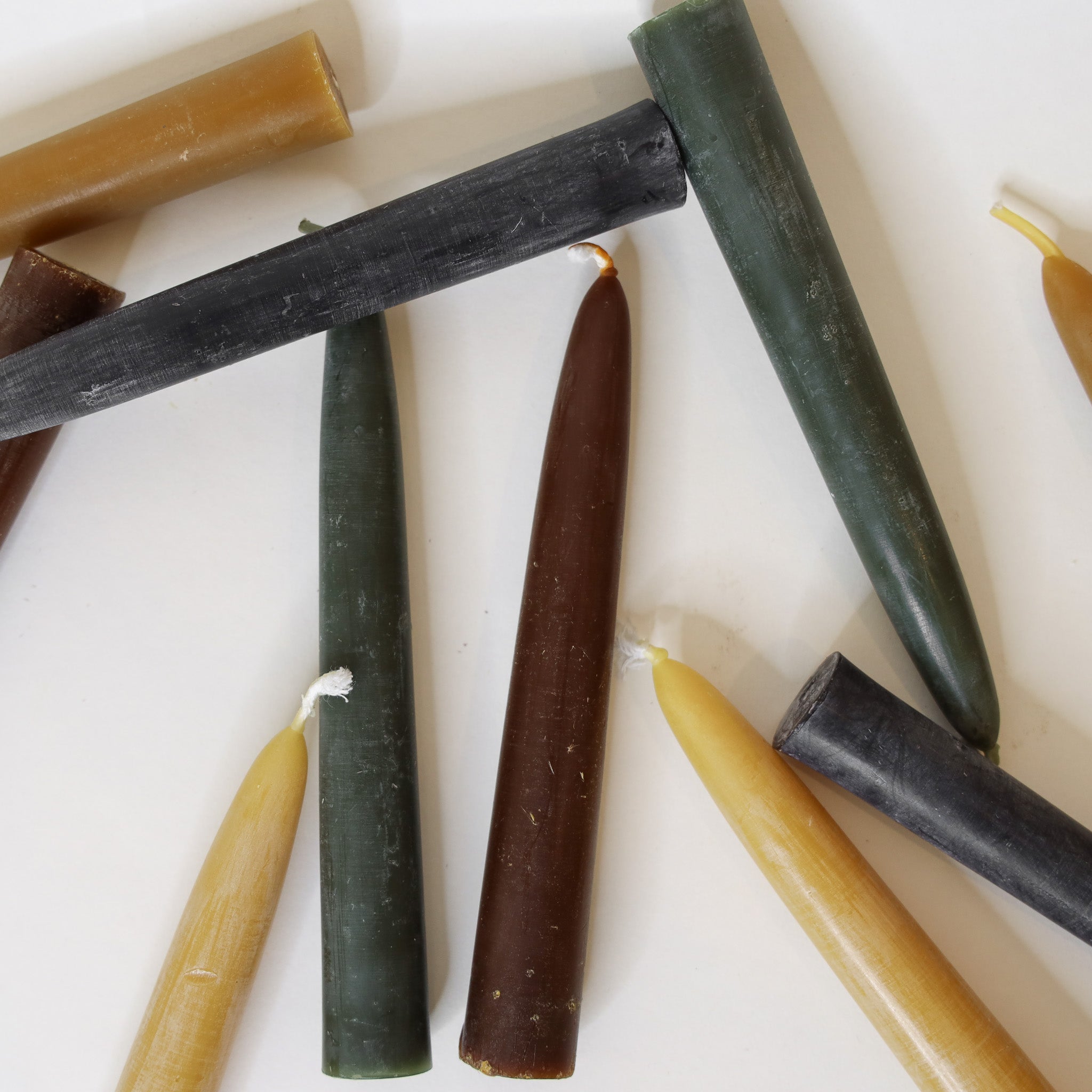6" Beeswax Taper Candles | Set of 2