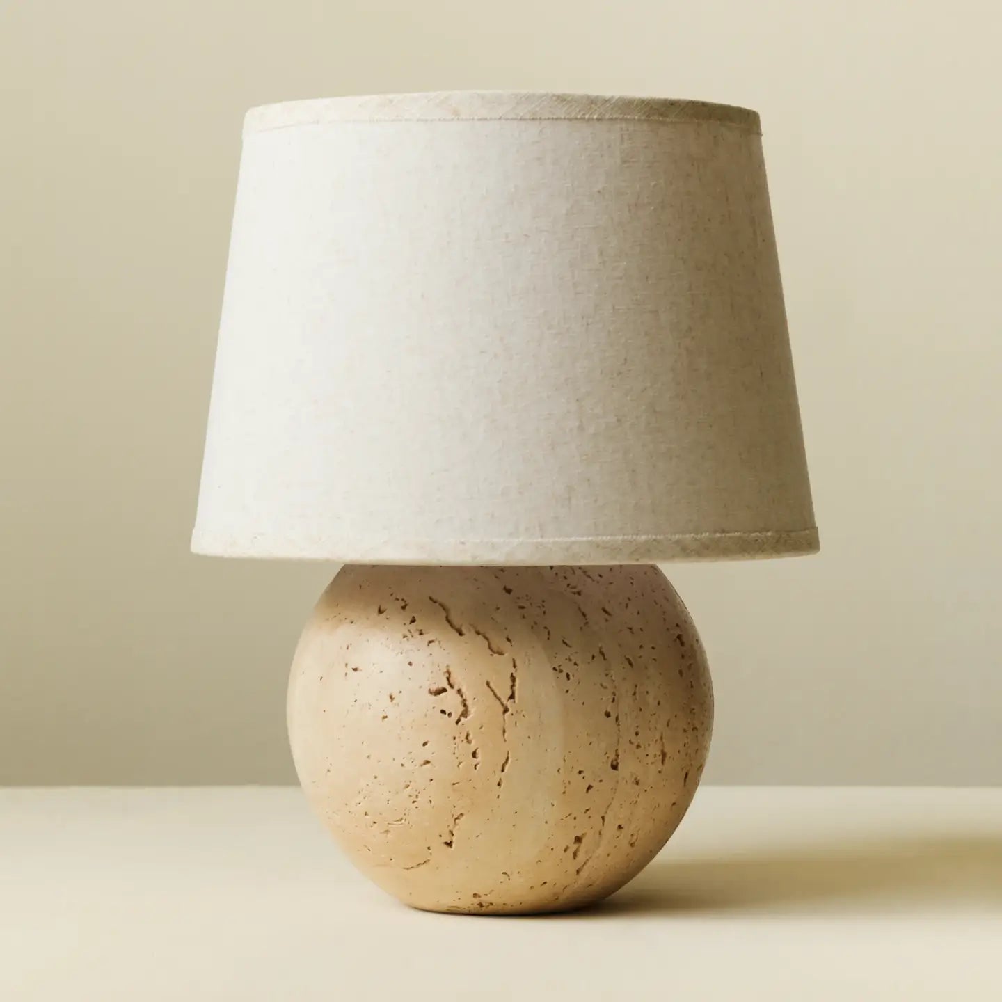 Silvie Travertine Table Lamp