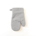 Striped oven mitt on a white background