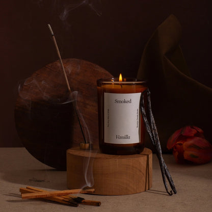 SMOKED VANILLA FALL CANDLE