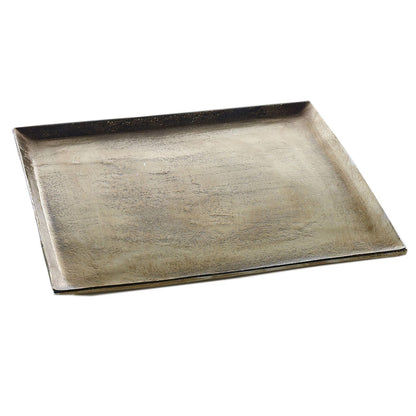 SQUARE ANTIQUE BRASS TRAY