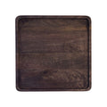 Square Dark Stained Mango Wood Tray