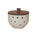 Stoneware Garlic & Onion Keeper