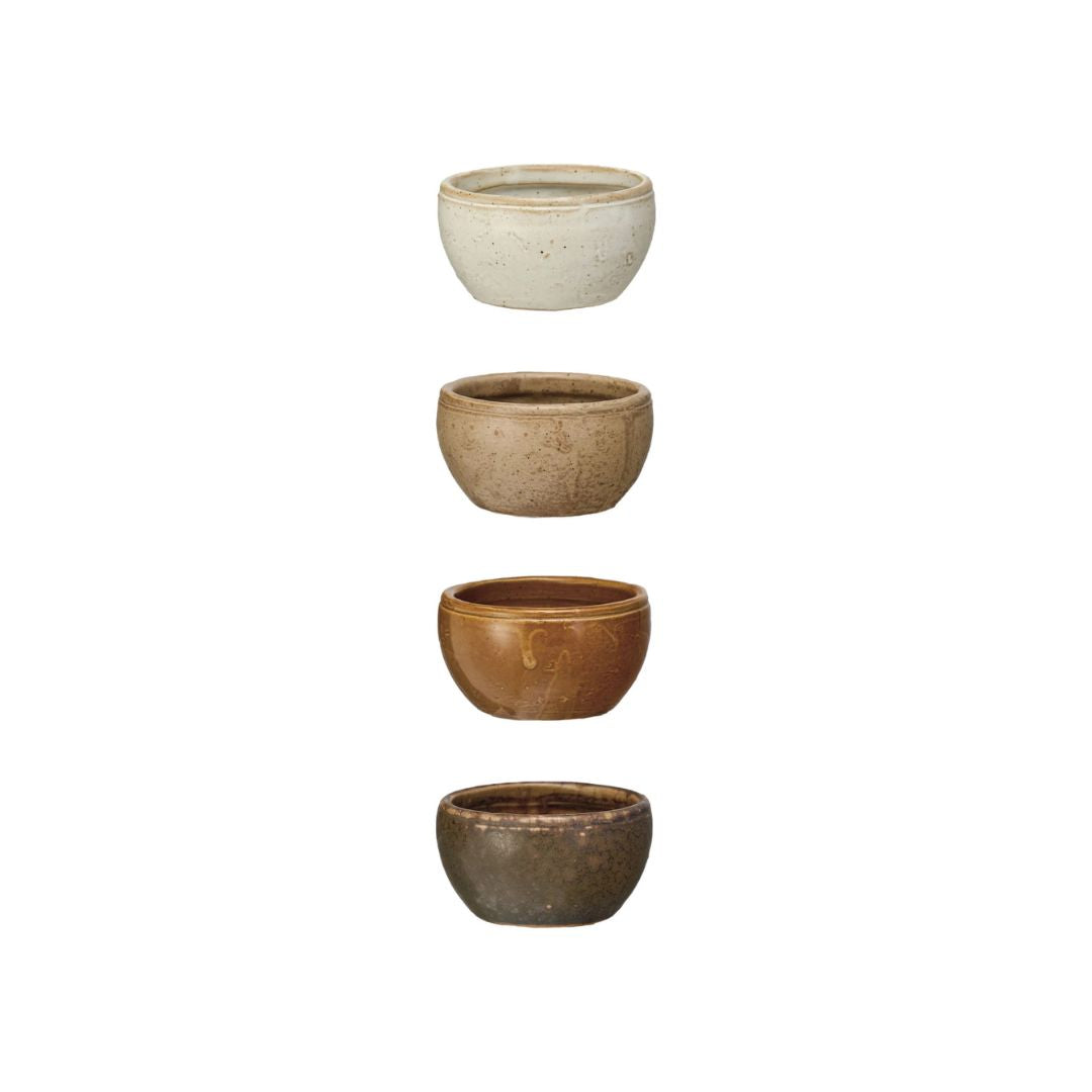 STONEWARE PINCH BOWLS