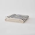Striped Terry Towels | Black