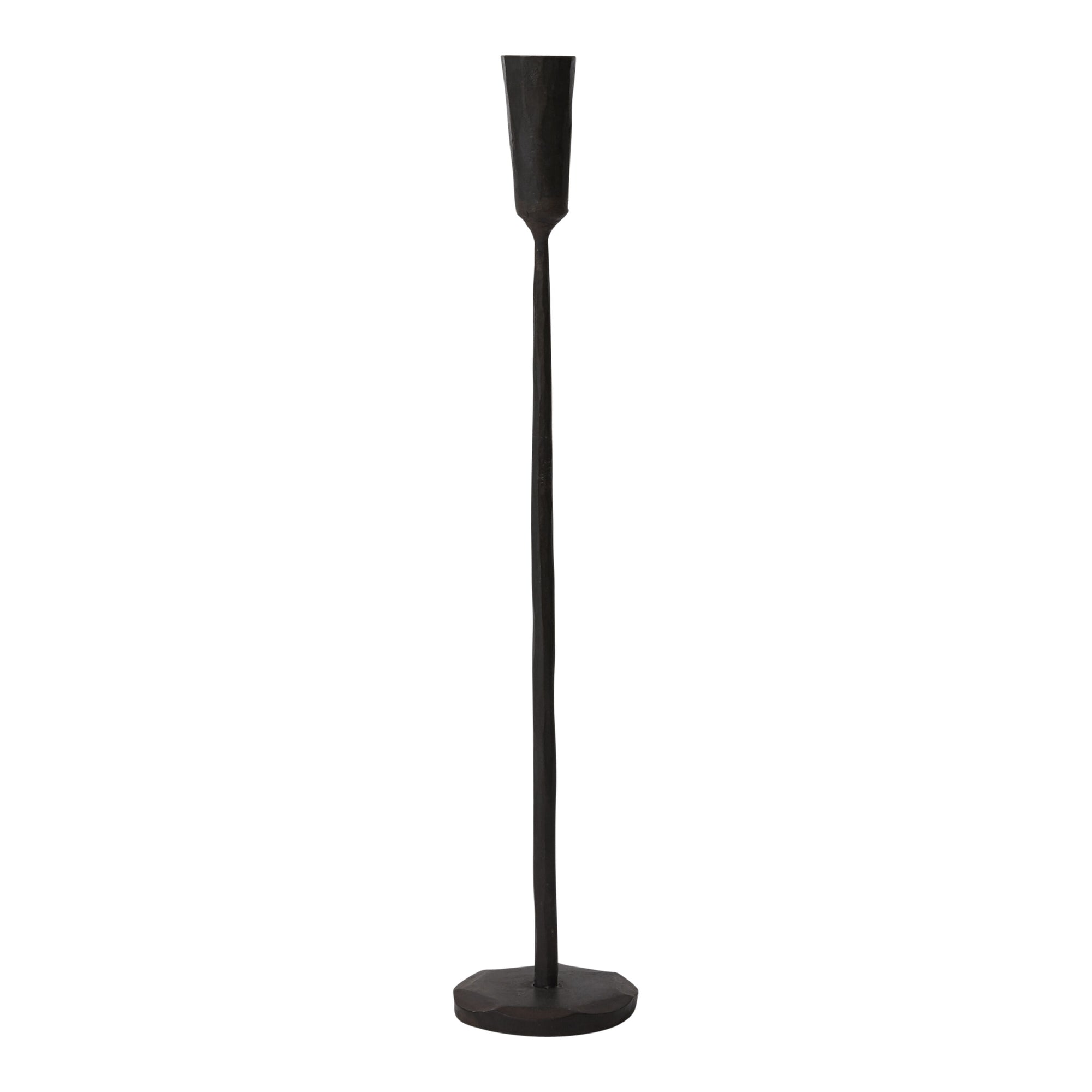 BLACK IRON CANDLE HOLDERS