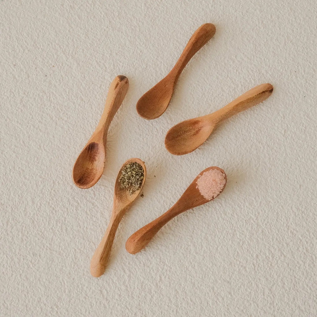 Teak Salt Spoon