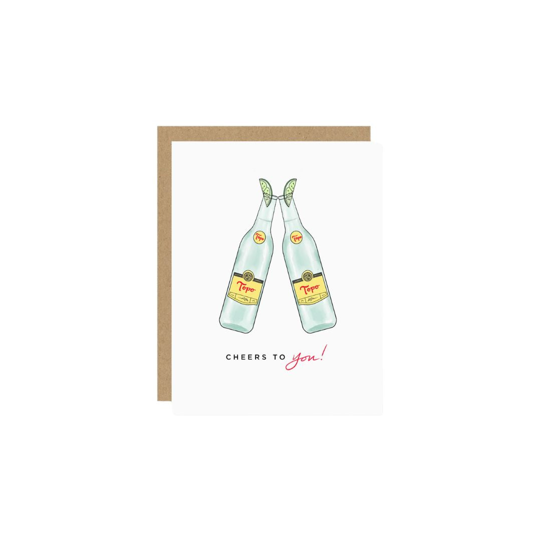 Topo Cheers to You Greeting Card