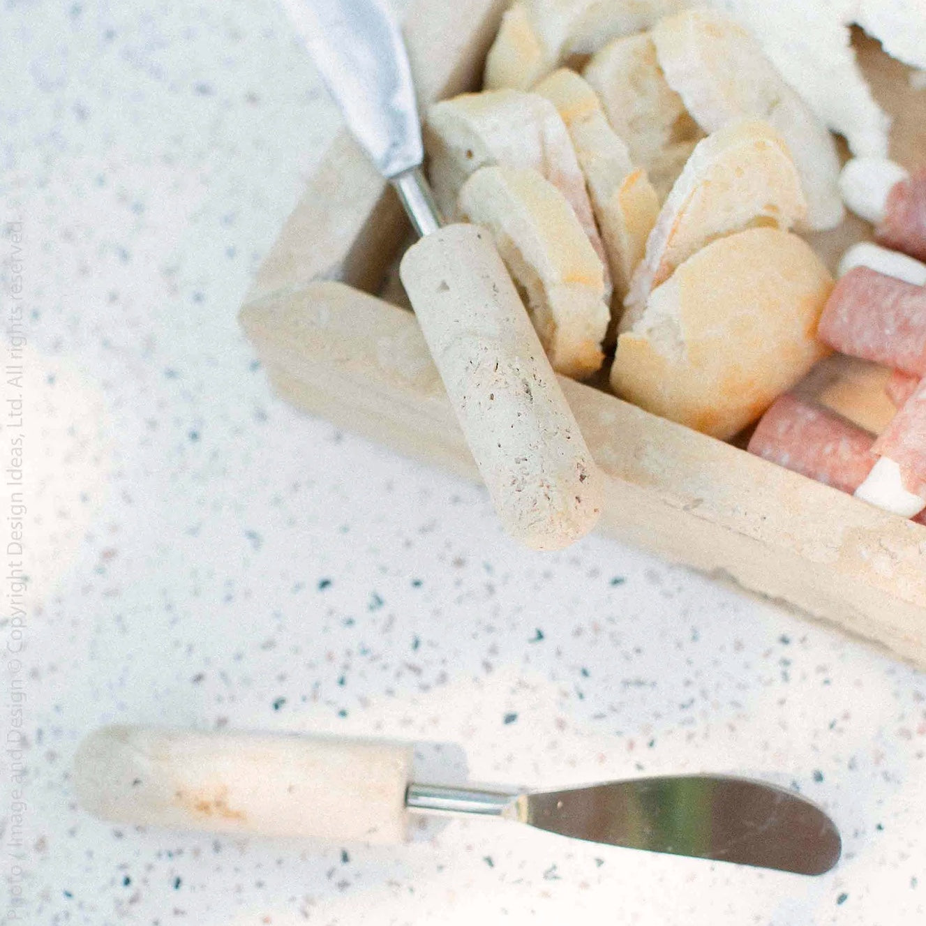 Travertine Canape Knife