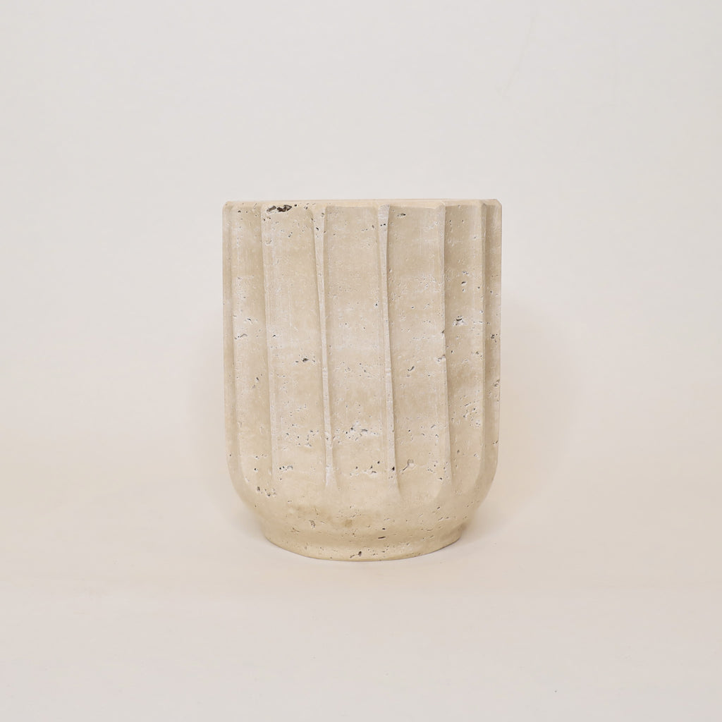 Travertine Utensil Crock