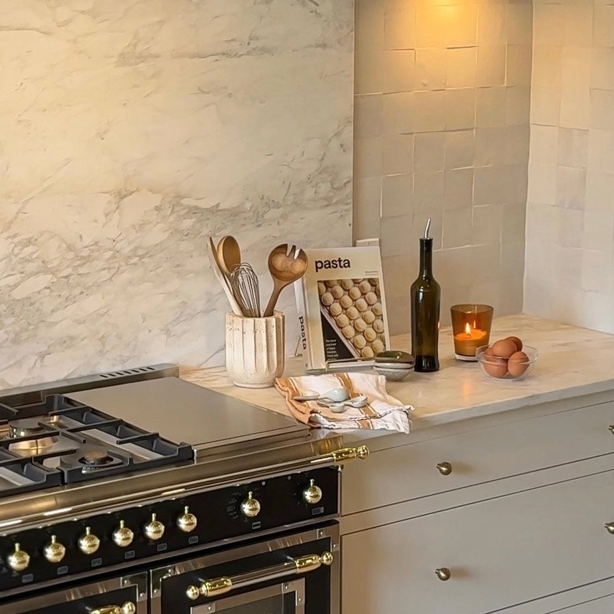 Travertine Utensil Crock