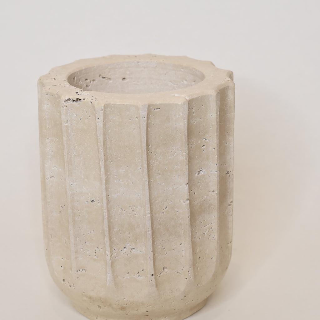 Travertine Utensil Crock