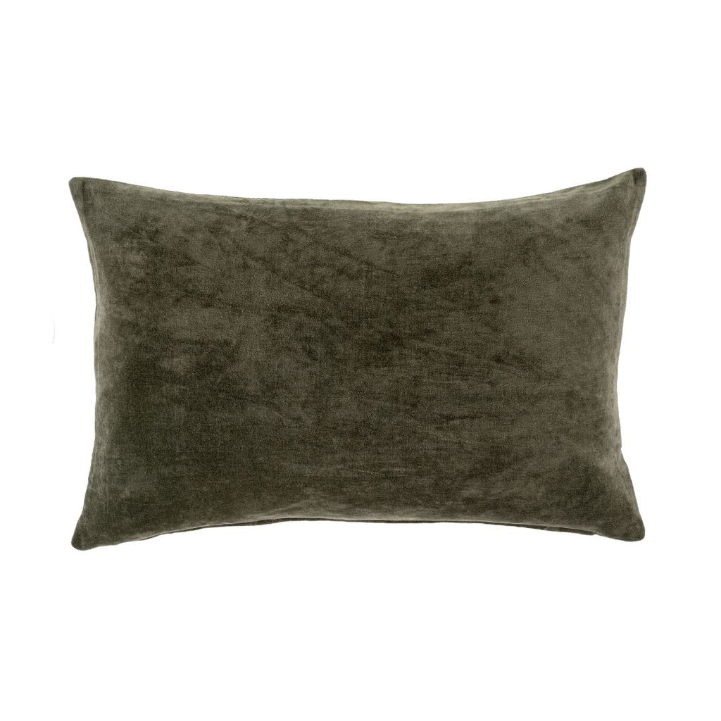 Vera Velvet Lumbar Pillow | Cypress