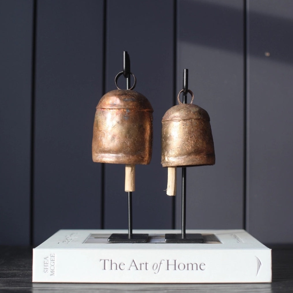 Vintage Inspired Large Bells on Stands