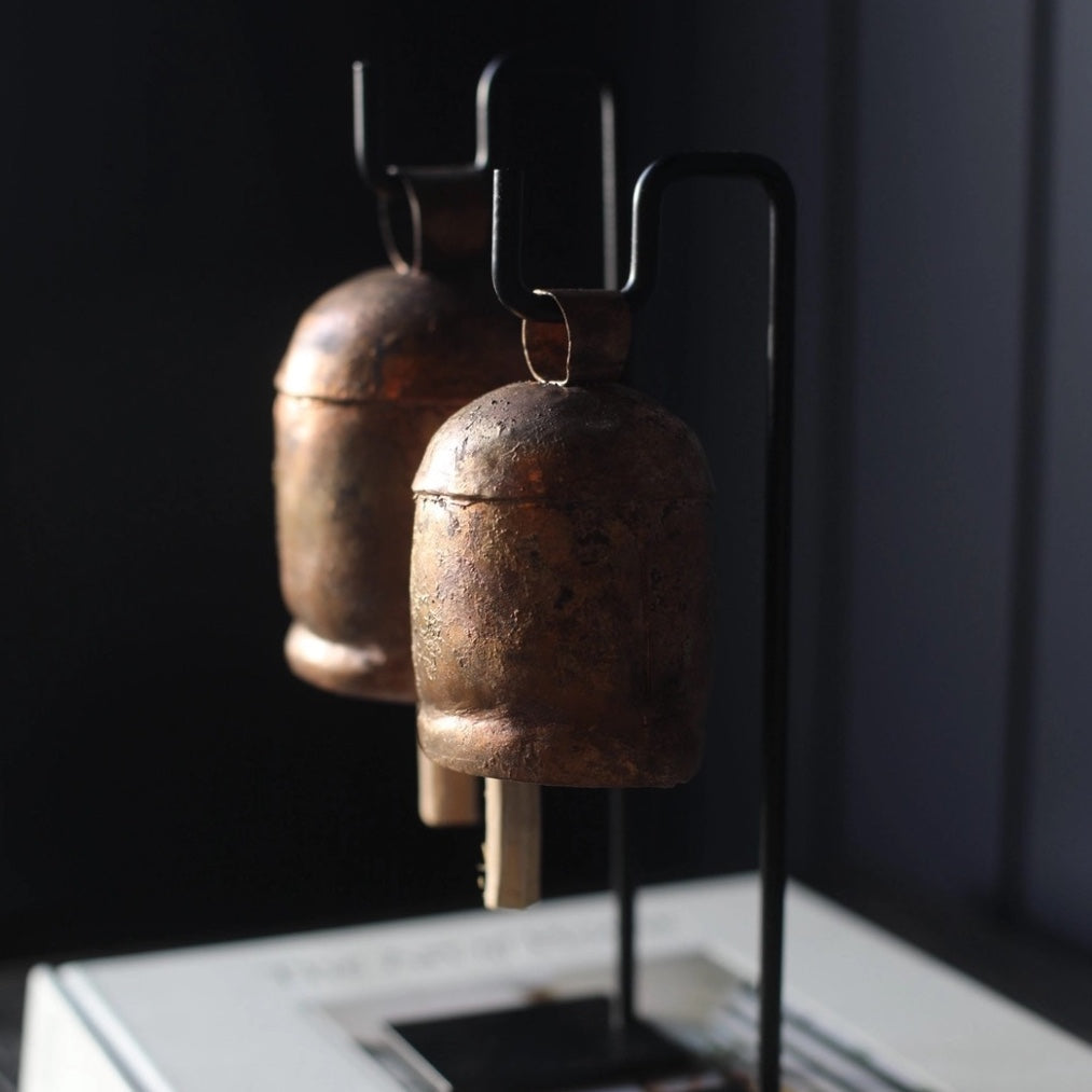 Vintage Inspired Large Bells on Stands