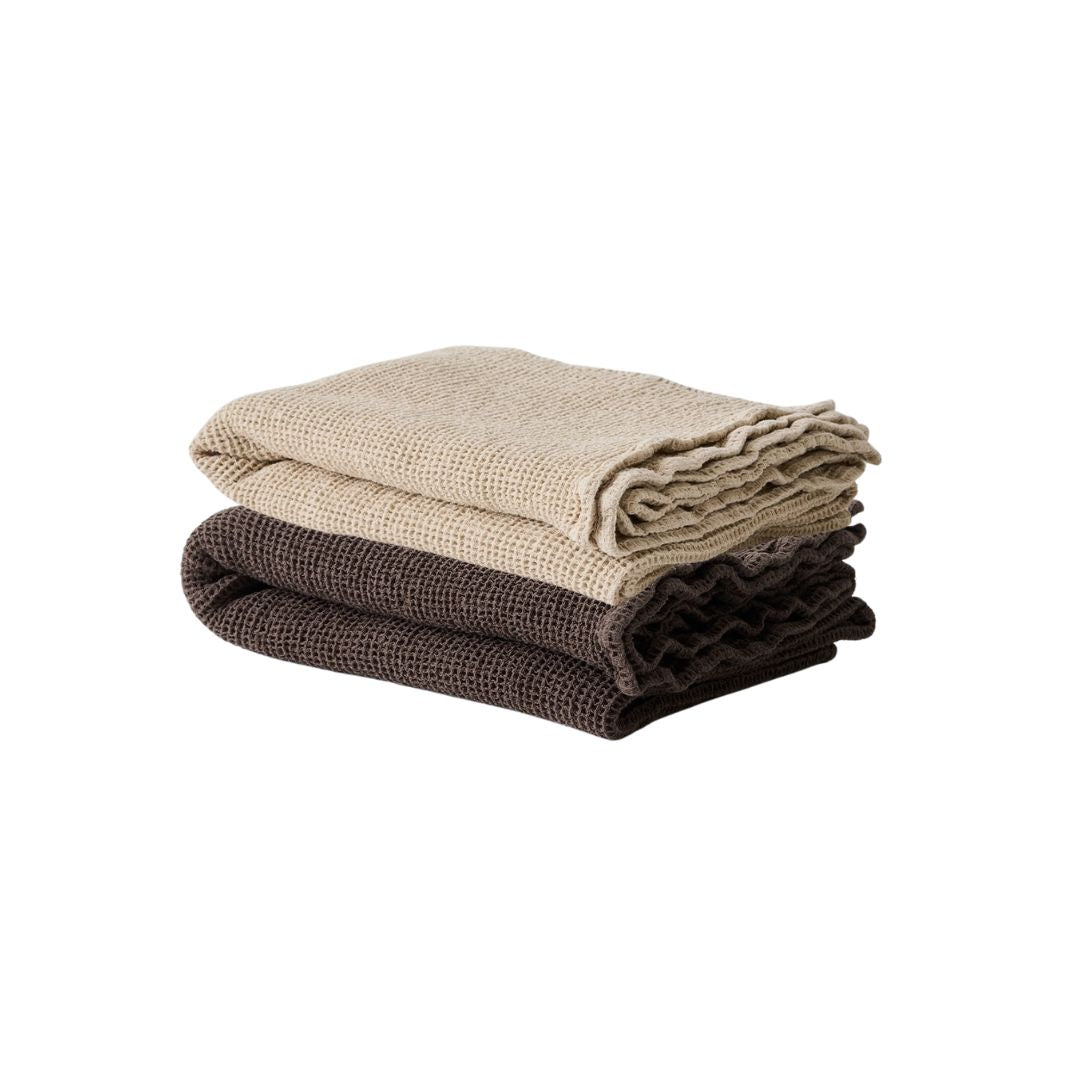 WAFFLE BATH TOWEL