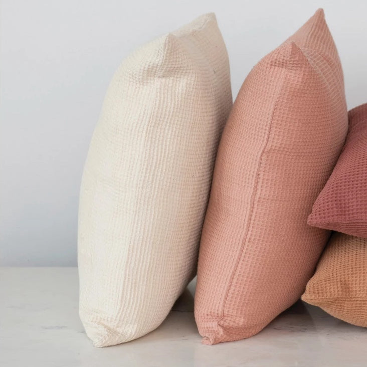 WAFFLE THROW PILLOW