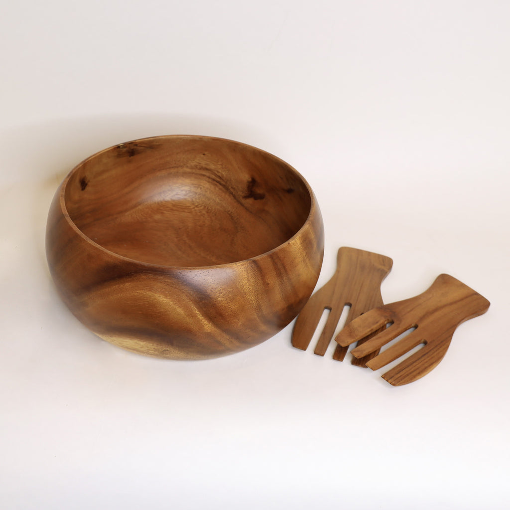 Wood Salad Serving Set