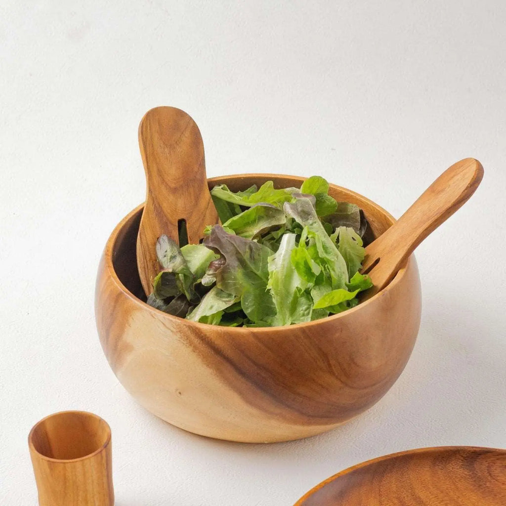 Wood Salad Serving Set