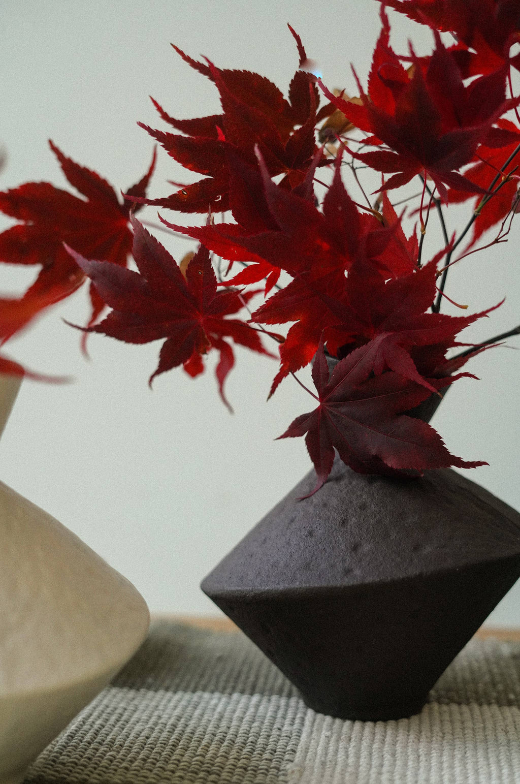 Brown Slant Vase