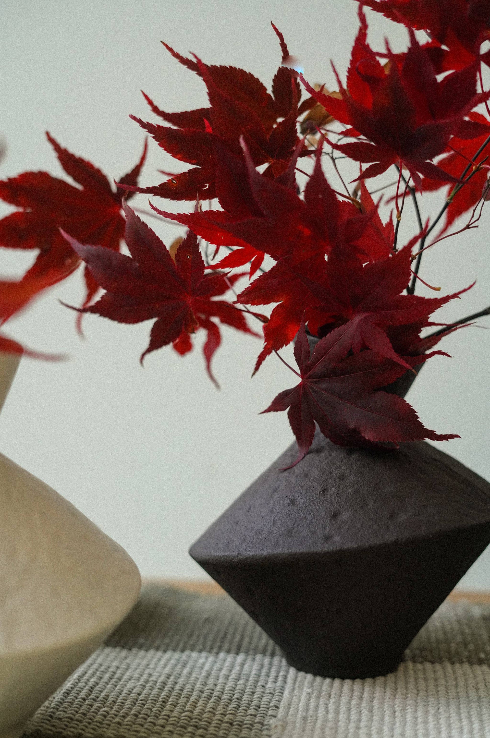Brown Slant Vase