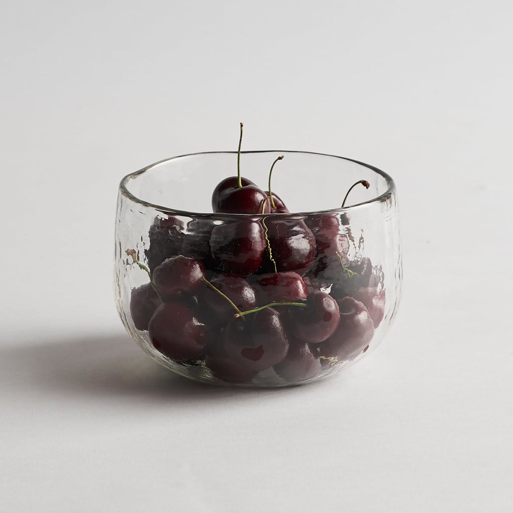 Pebbled Glass Bowls - Set of 2