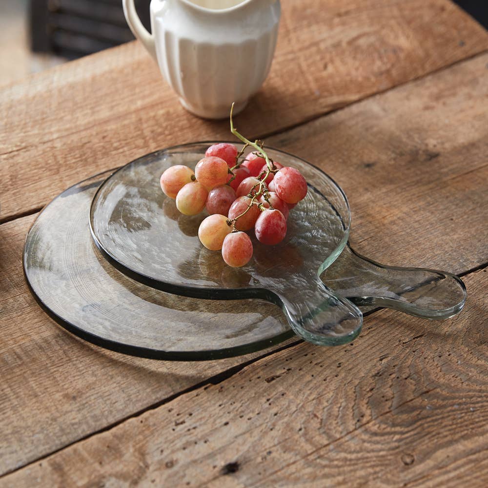 Blocked Glass Serving Boards
