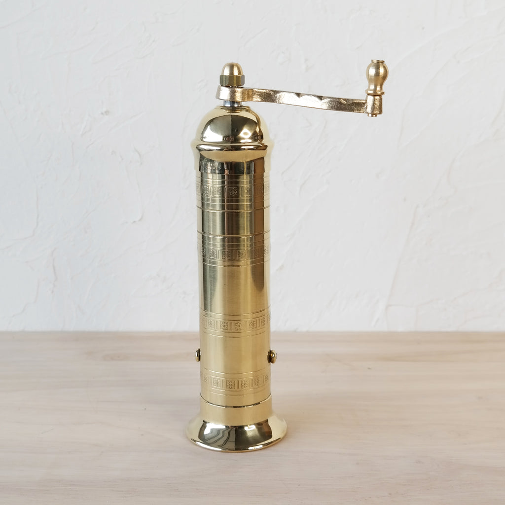ATLAS BRASS PEPPER MILL | 8"