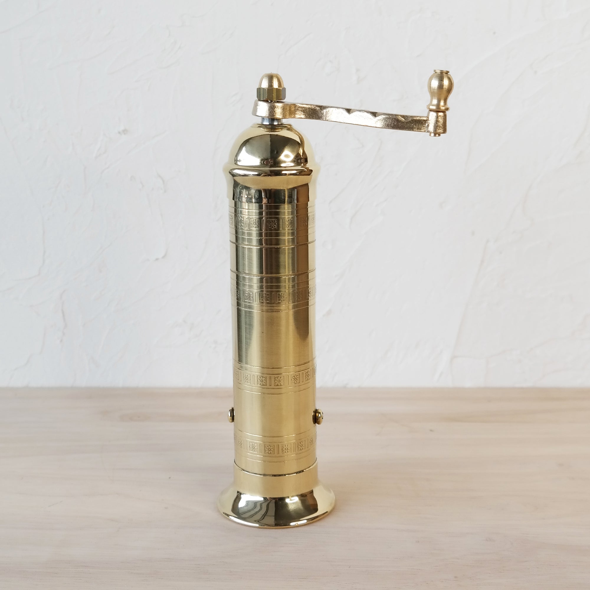 ATLAS BRASS PEPPER MILL | 8"