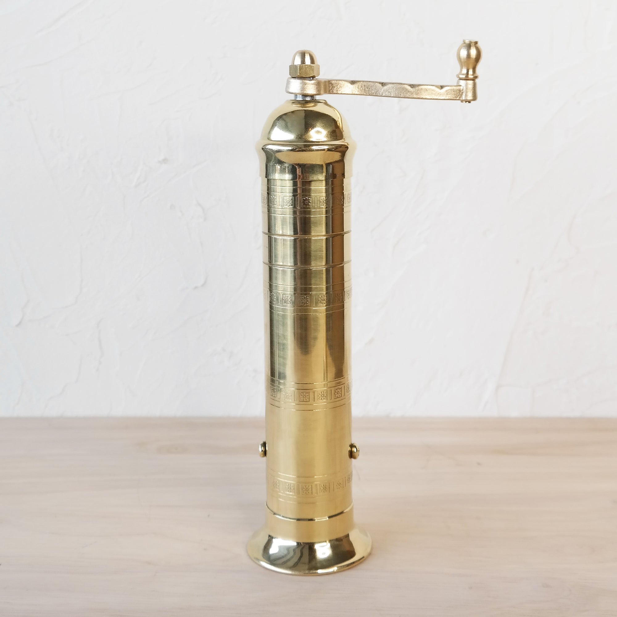 ATLAS BRASS PEPPER MILL | 9"
