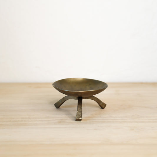 BRASS FOOTED DISH