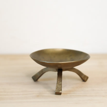BRASS FOOTED DISH