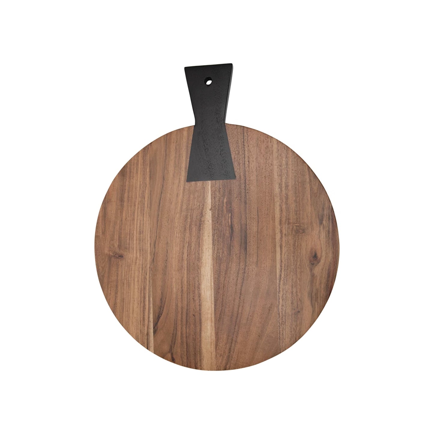 ROUND ACACIA WOOD BOARD WITH CONTRAST HANDLE